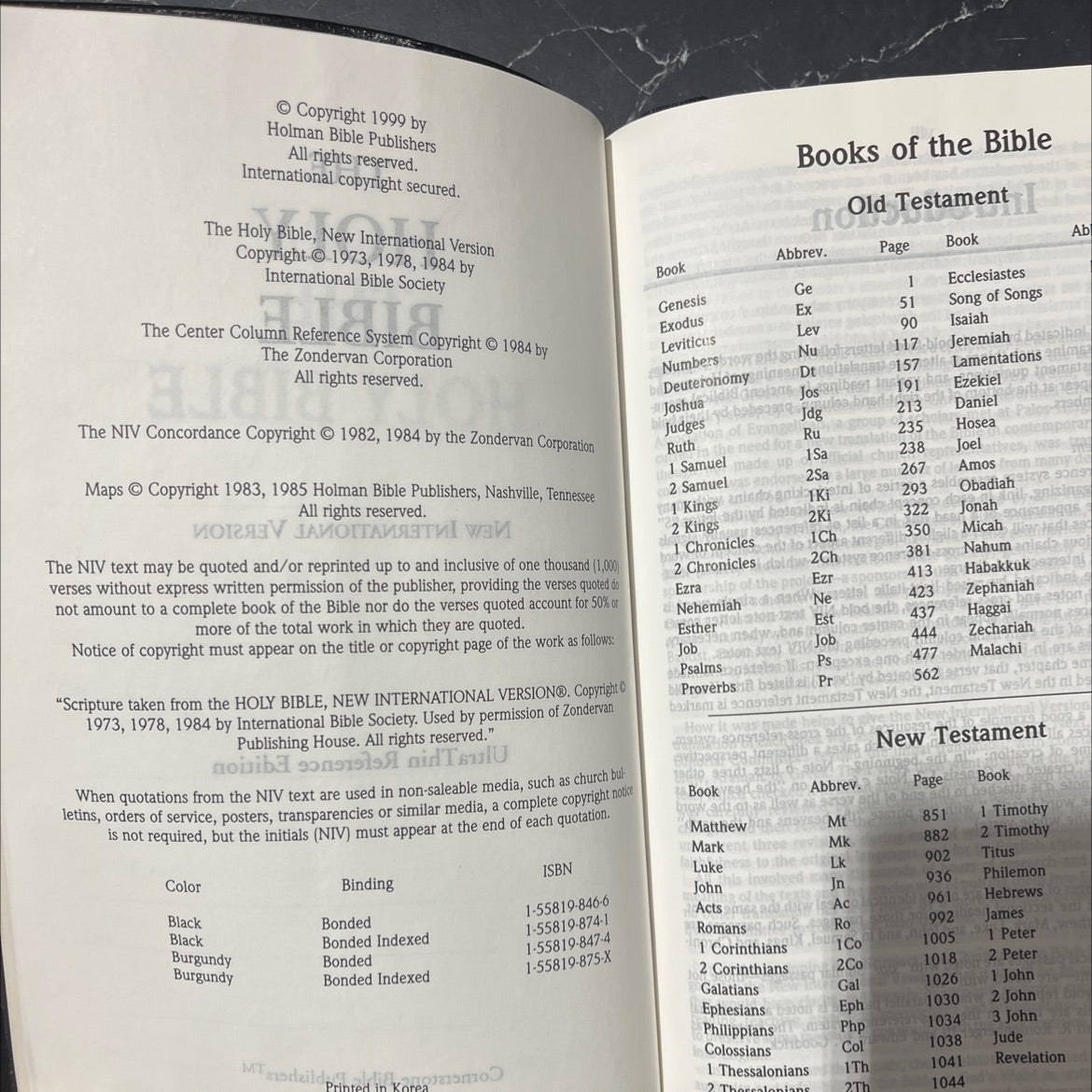 holy bible, new international version book, by unknown, 1999 Leather image 3