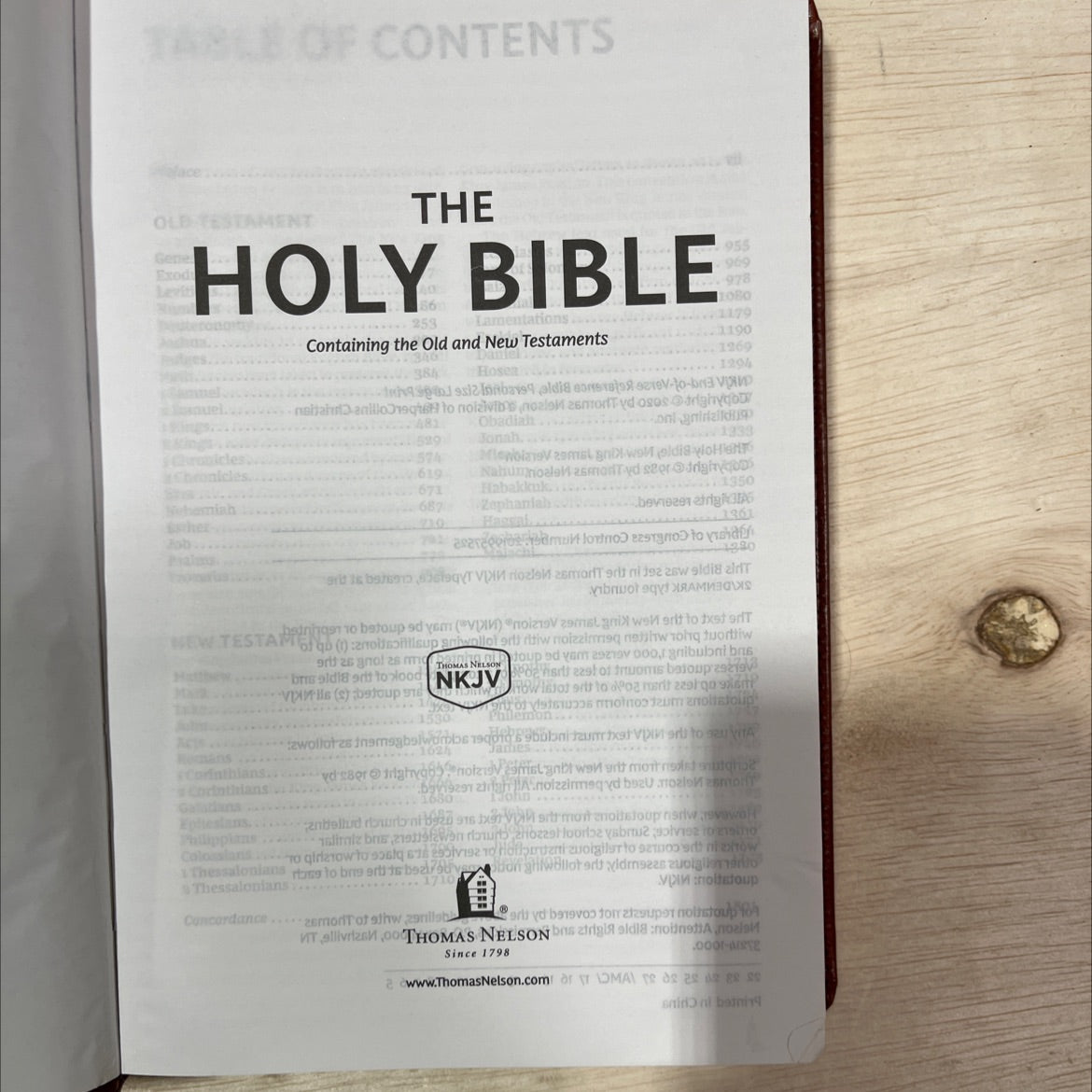 holy bible, new king james version book, by Thomas Nelson, 2020 Leather, Red Letter Edition image 2