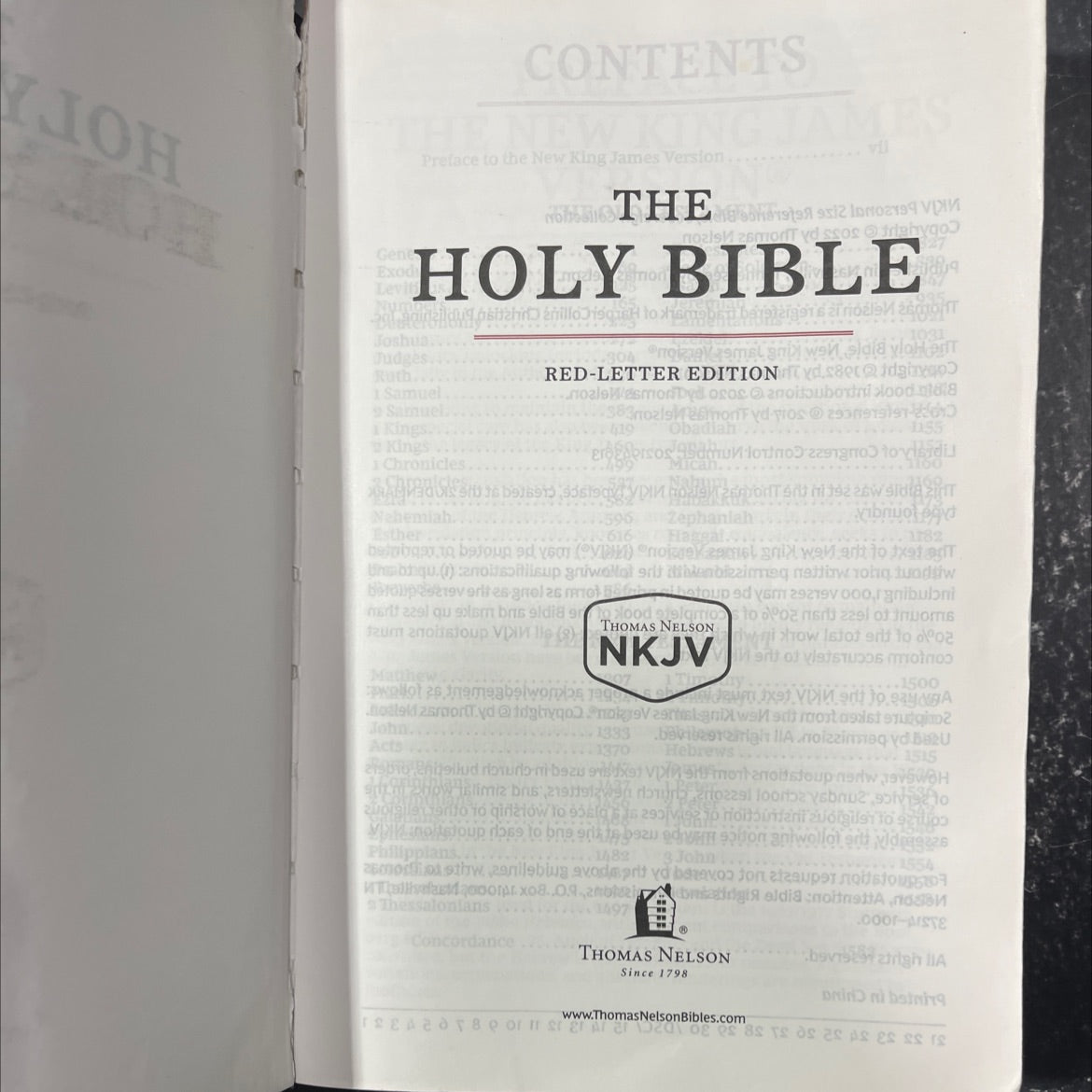 holy bible, new king james version book, by unknown, 2022 Hardcover image 2