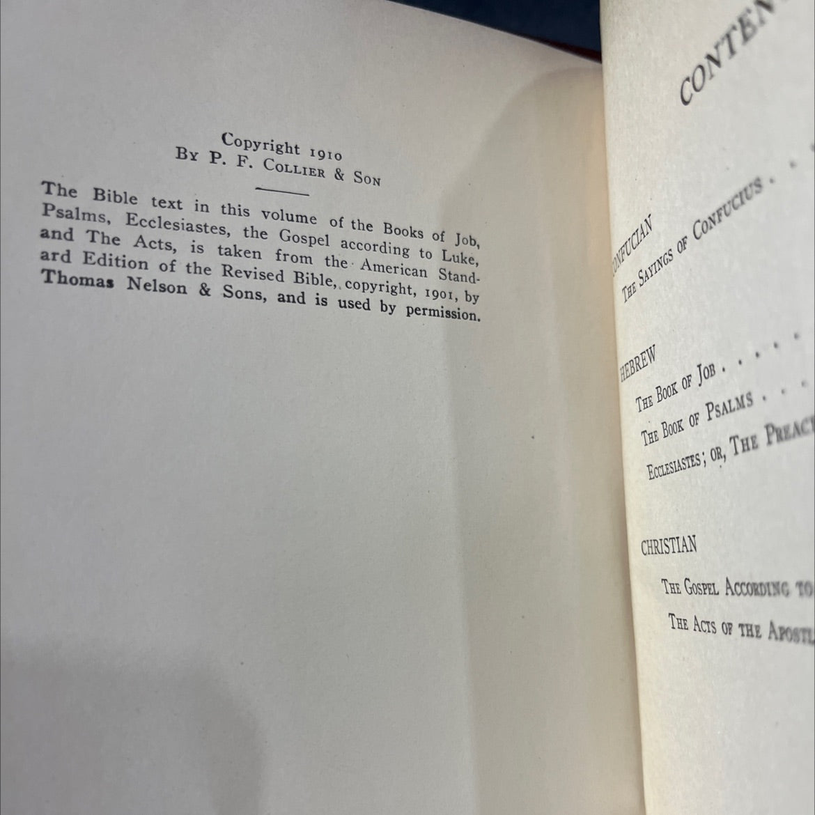 holy bible: sacred writings in two volumes volume 44 confucian hebrew christian (part i) book, by unknown, 1910 image 3