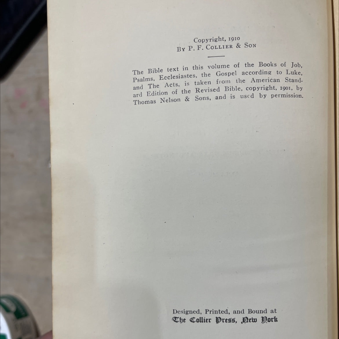 holy bible: sacred writings in two volumes volume i confucian hebrew christian (part i) book, by unknown, 1910 Hardcover image 3