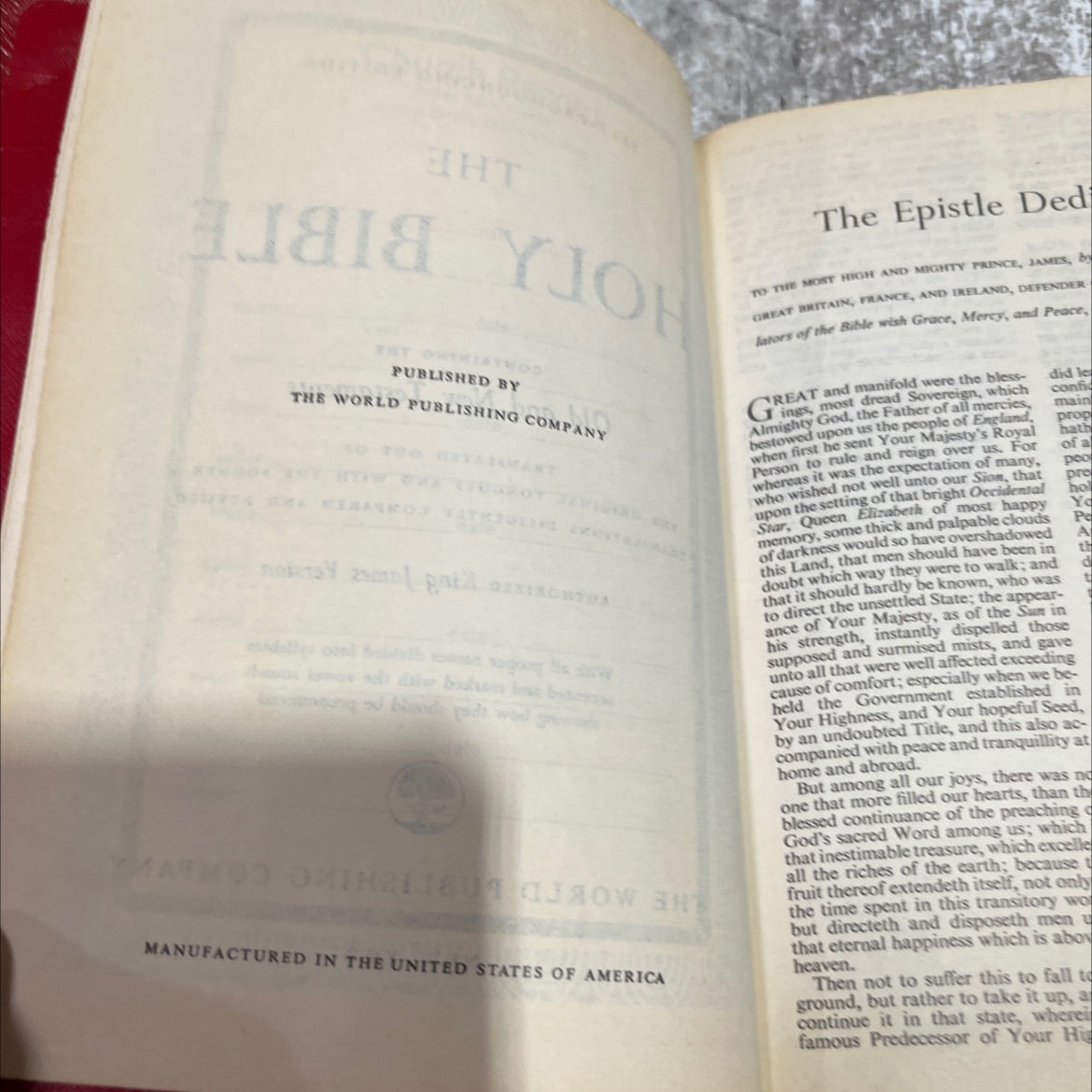 holy bible, self-pronouncing edition book, by unknown, 1970 Leather image 3