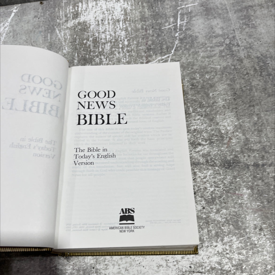 holy bible, the bible in today's english version book, by american bible society, 1976 Hardcover image 2