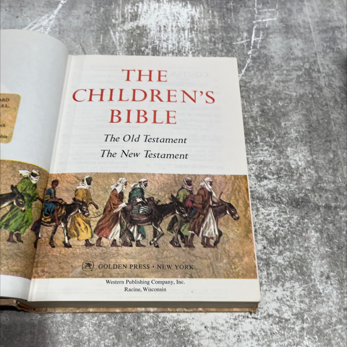 holy bible: the children's bible book, by unknown, 1965 Hardcover image 2