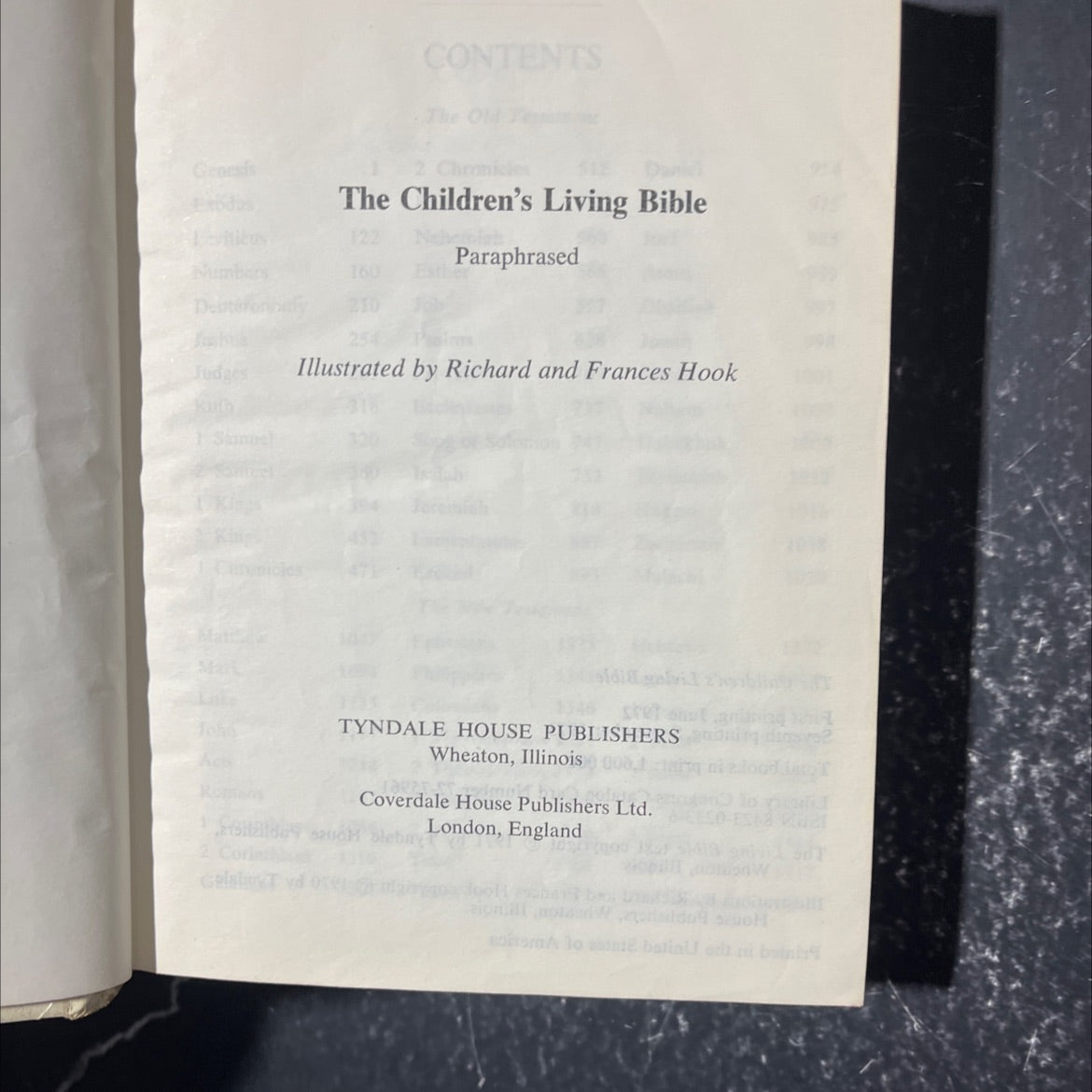 holy bible: the children's living bible book, by unknown, 1973 Hardcover image 2