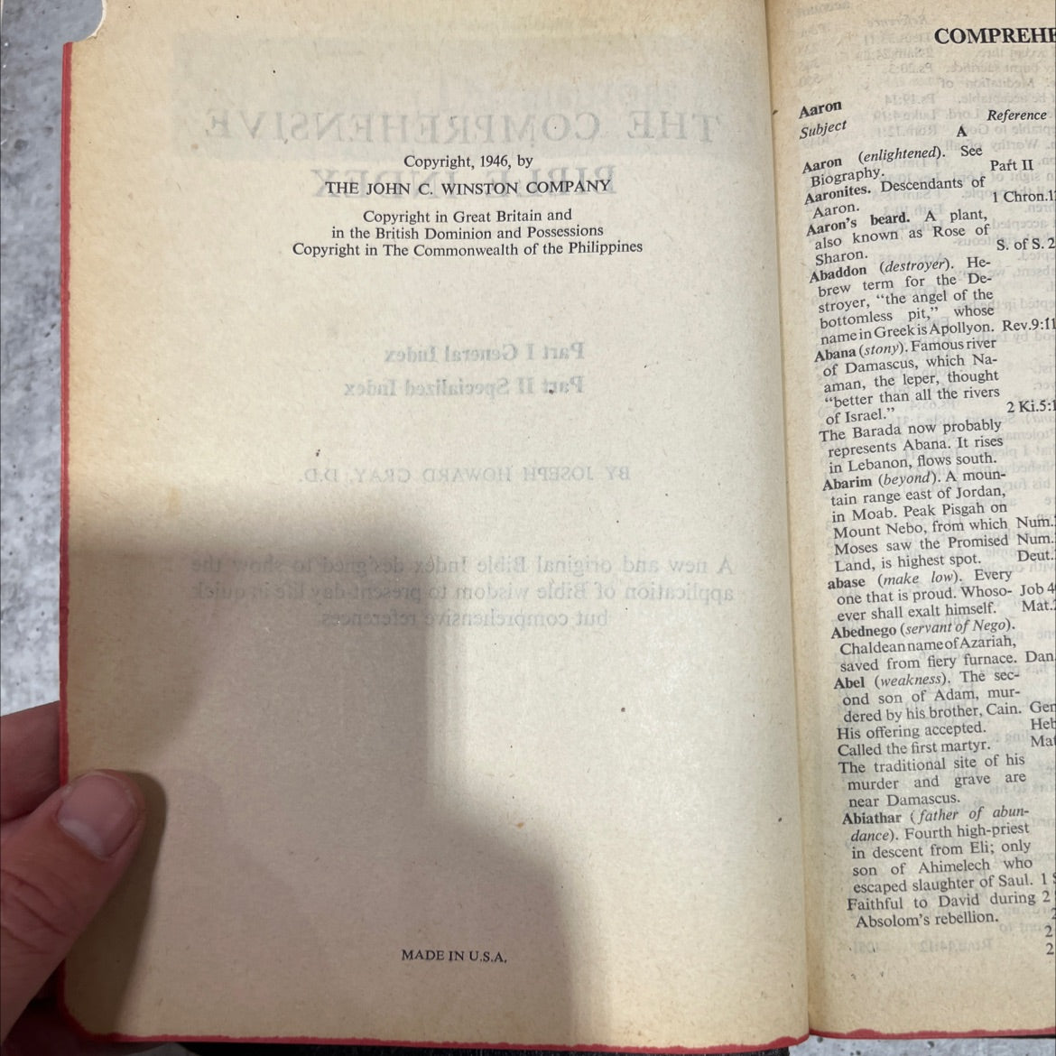 holy bible: the good shepherd edition book, by unknown, 1946 Leather image 3