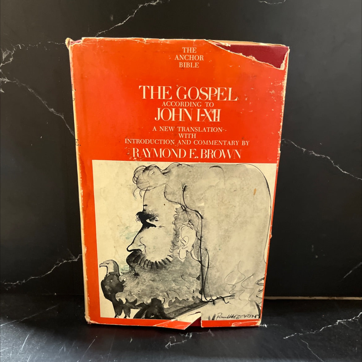 holy bible: the gospel according to john book, by raymond e. brown, s.s., 1966 Hardcover image 1