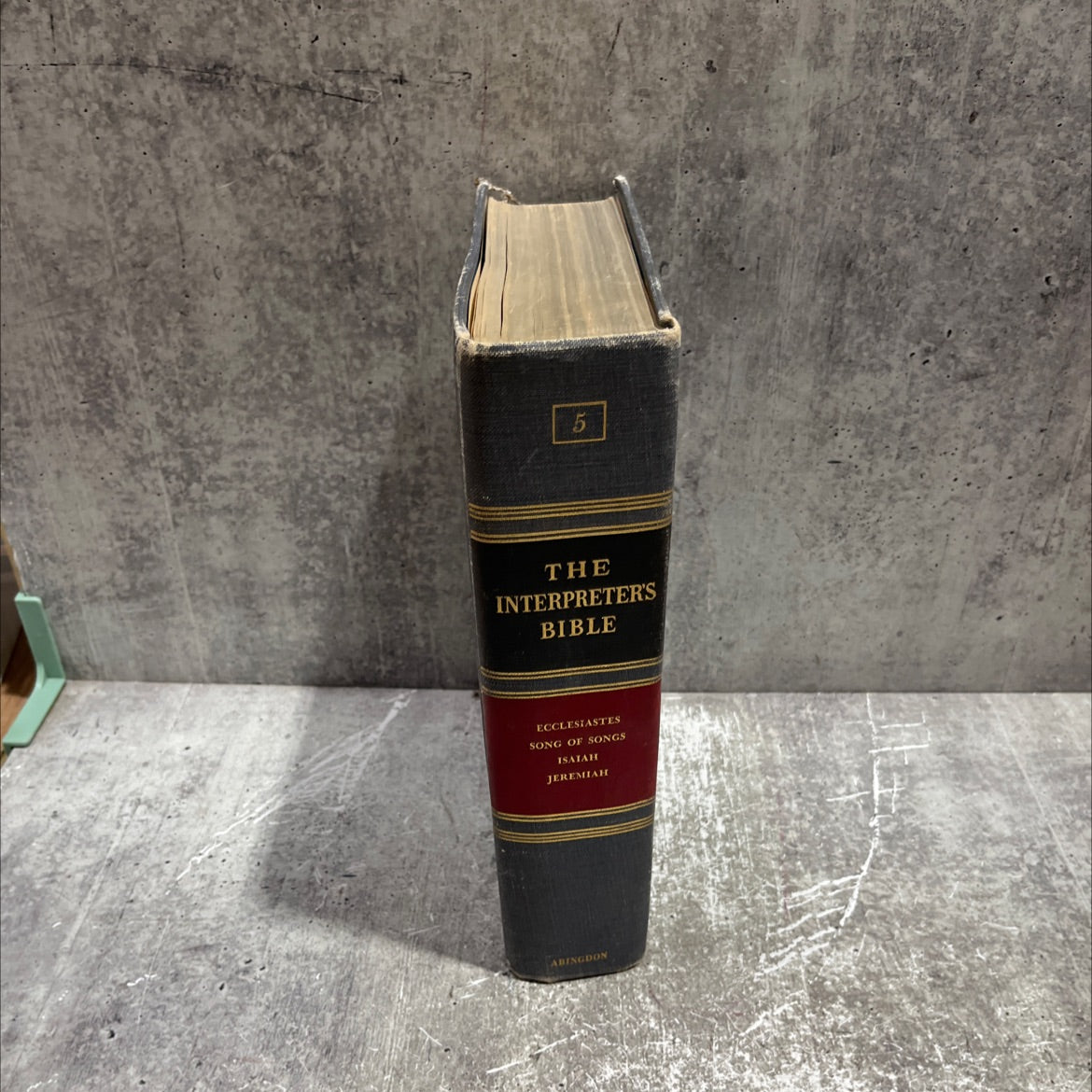 holy bible: the interpreter's bible, volume v book, by george arthur buttrick, 1956 Hardcover image 4