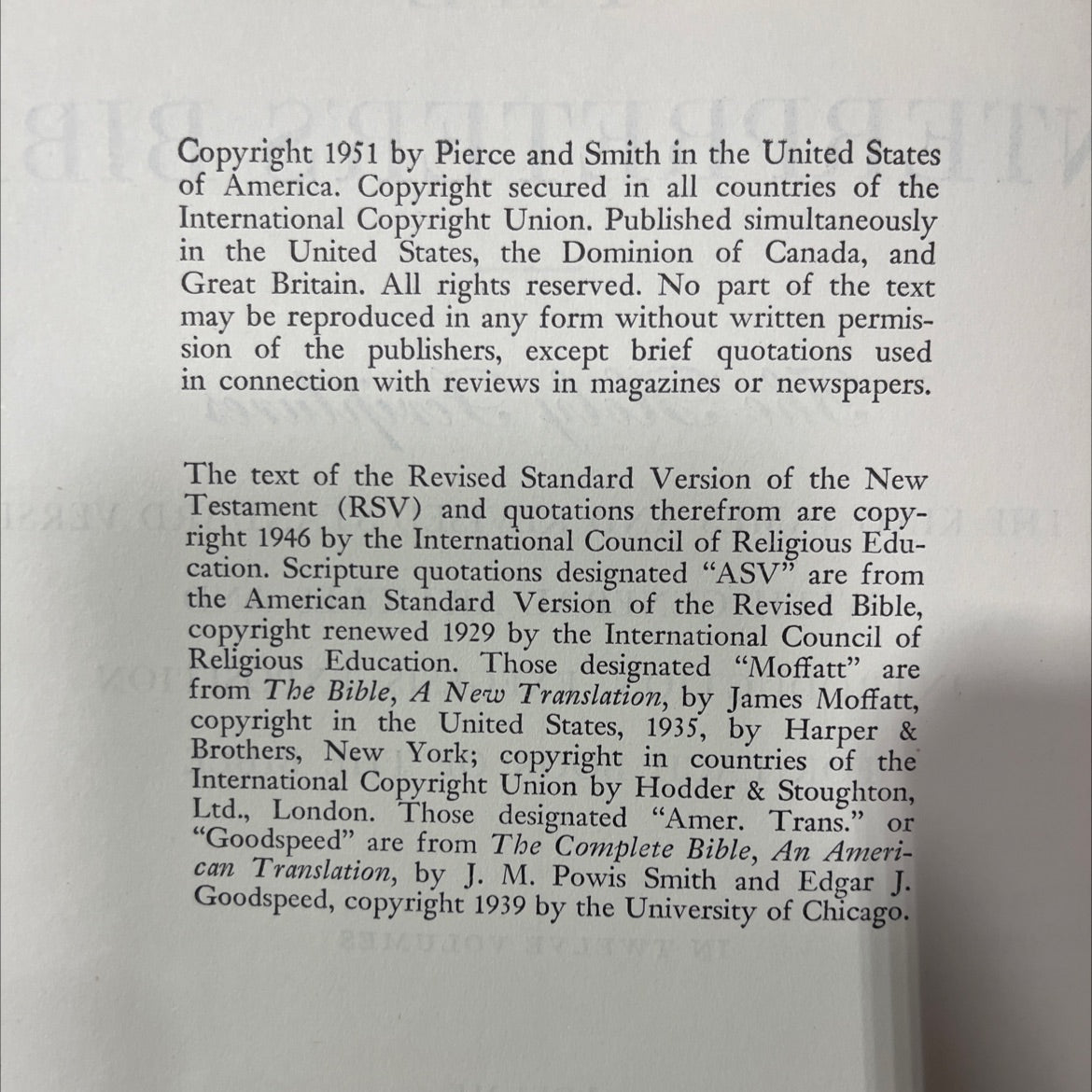 holy bible: the interpreter's bible, volume vii book, by cherer terrien, 1951 Hardcover image 3