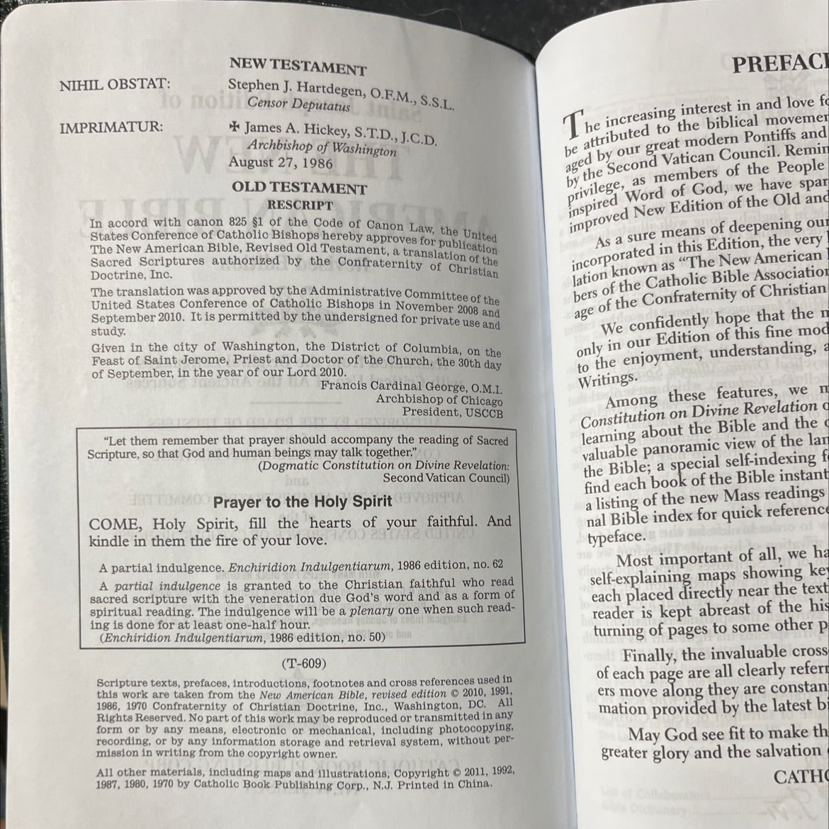 holy bible: the new american bible revised edition book, by Confraternity of Christian Doctrine, 2010 Leather image 3