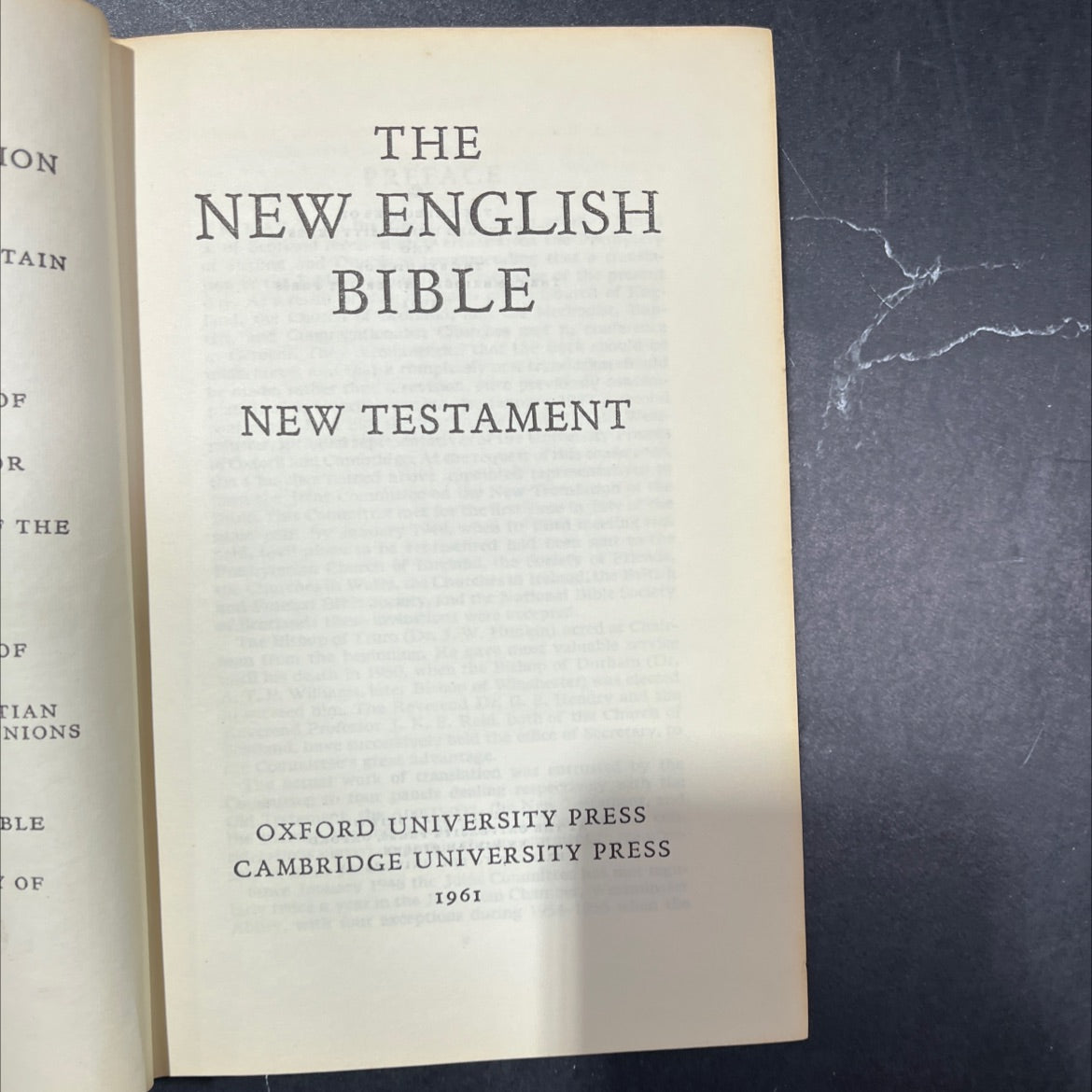 holy bible: the new english bible new testament book, by unknown, 1961 Hardcover image 2