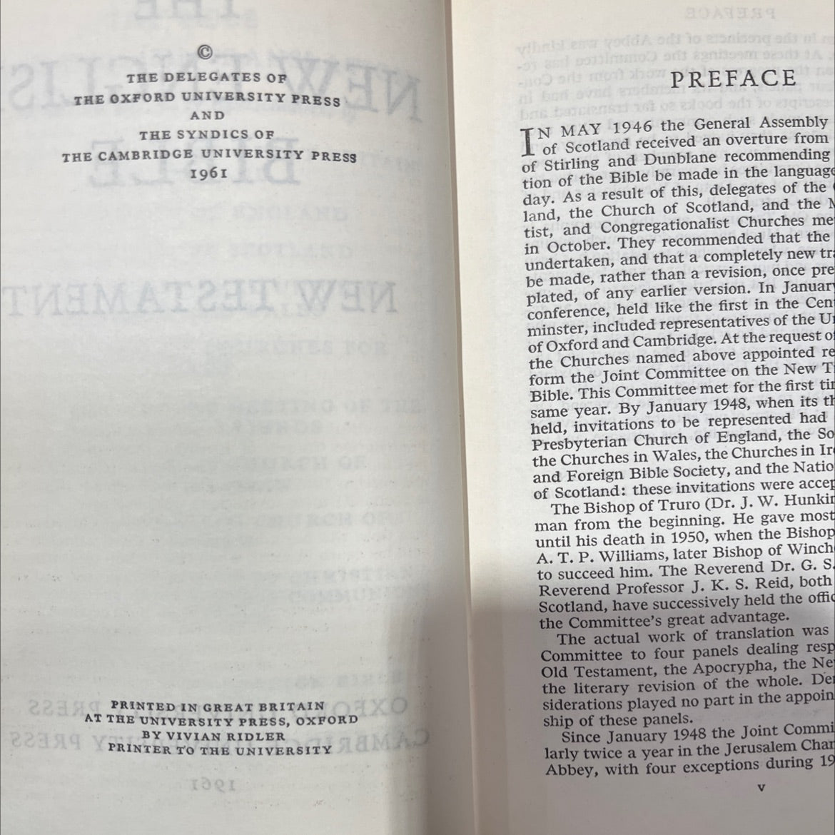 holy bible: the new english bible new testament book, by unknown, 1961 Hardcover image 3