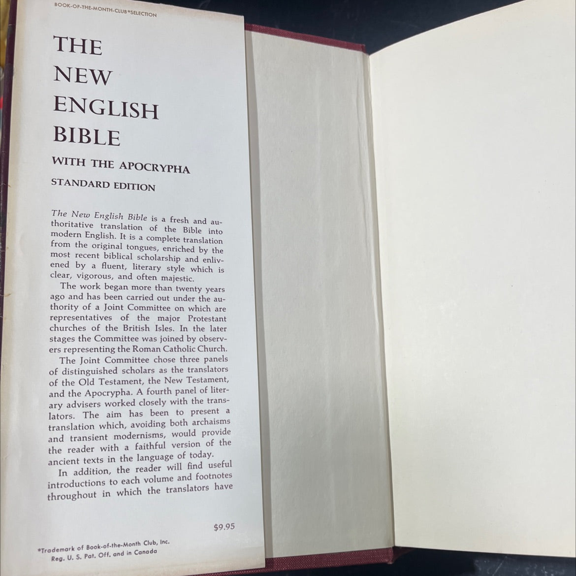 holy bible: the new english bible with the apocrypha book, by the delegates of the oxford university press and the image 4