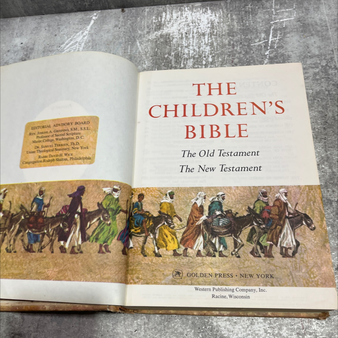 holy bible: the old testament and the new testament book, by unknown, 1965 Hardcover image 2