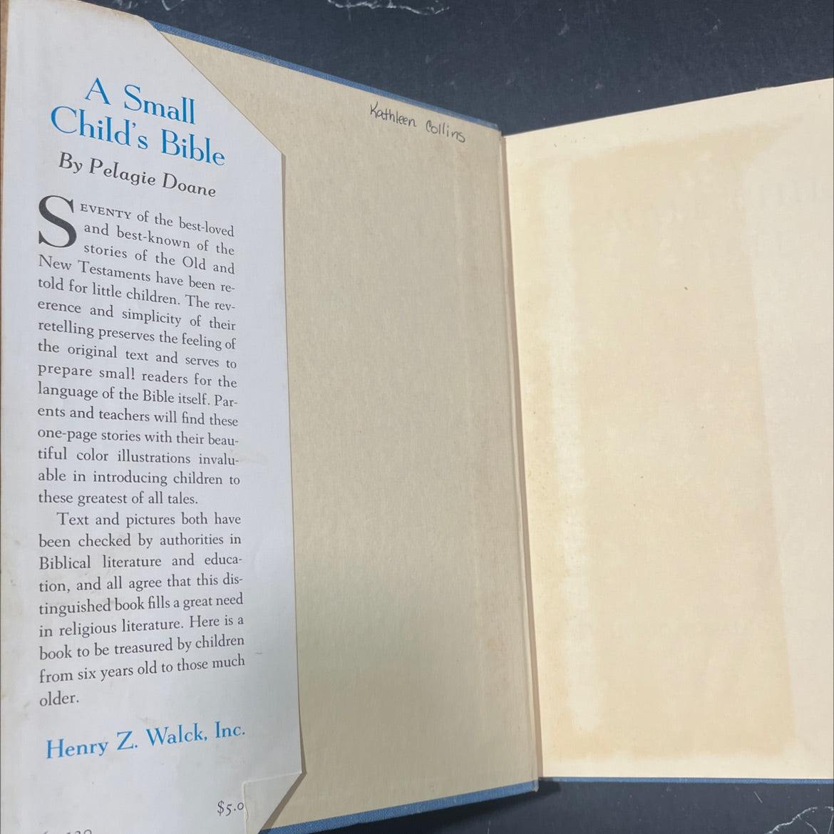 holy bible a small child's bible book, by pelagie doane, 1946 Hardcover image 4