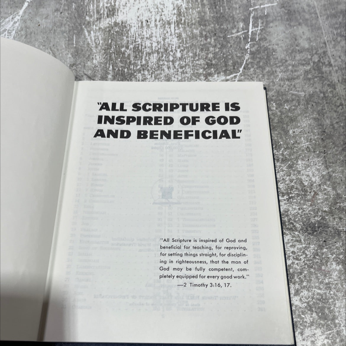 holy bible all scripture is inspired of god and beneficial book, by unknown, 1983 Hardcover image 2