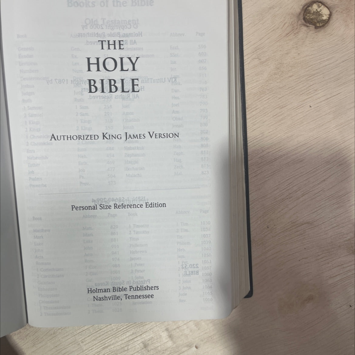 holy bible authorized king james version book, by unknown, 2006 Leather, Red Letter Edition, KJV image 2