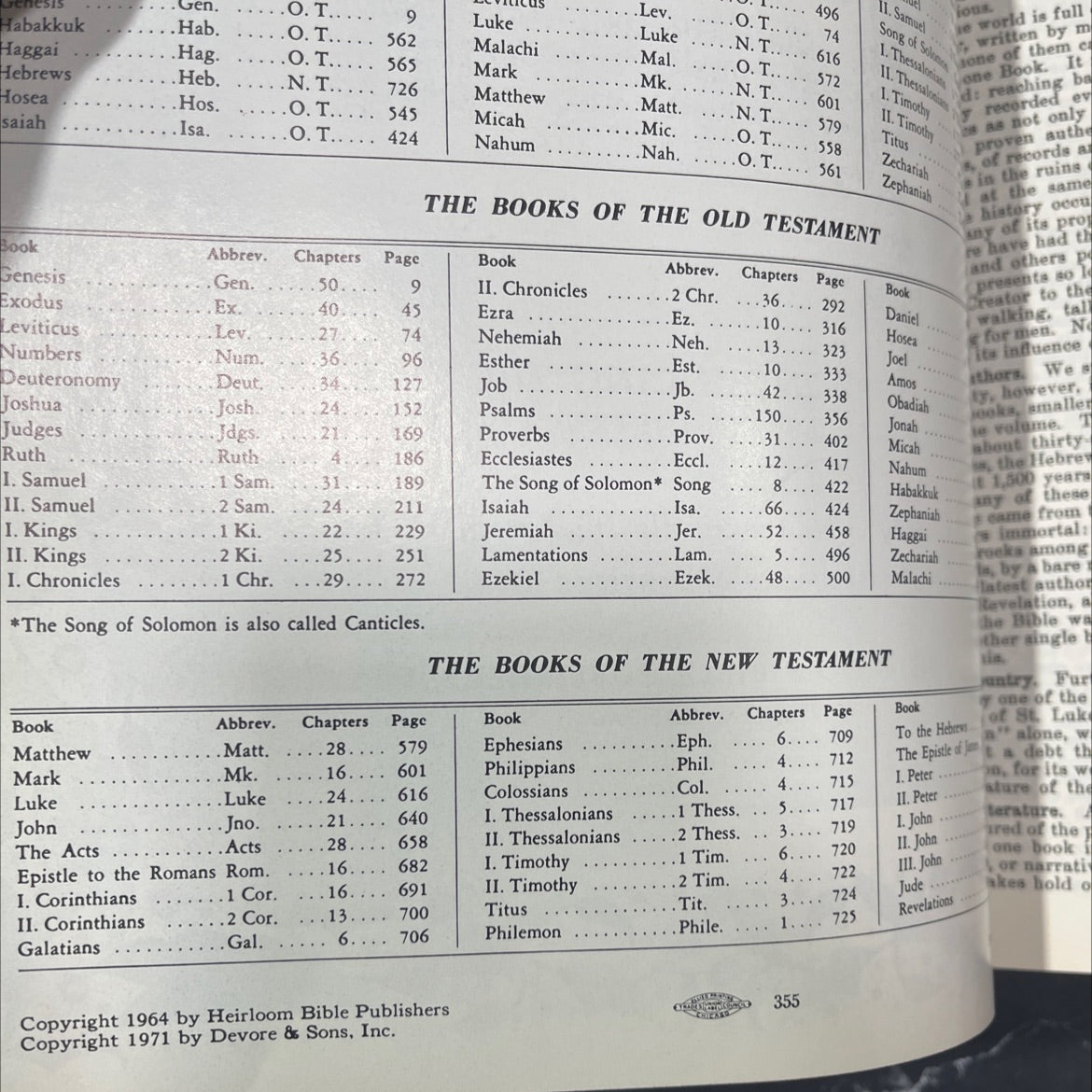 holy bible authorized or king james version old and new testaments book, by unknown, 1971 Leather image 3