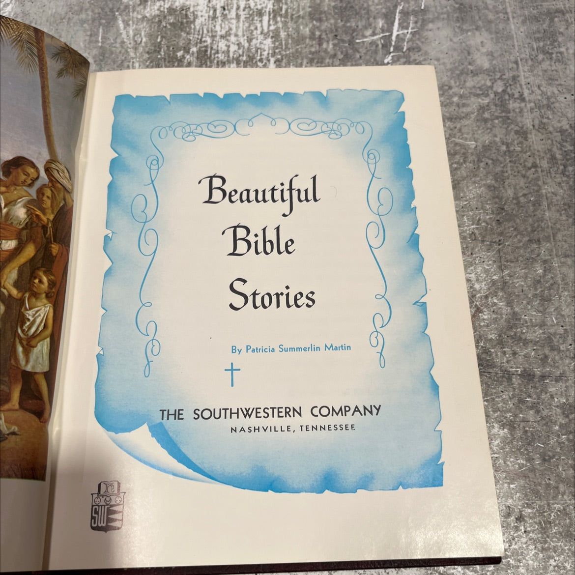 holy bible beautiful bible stories book, by Patricia Summerlin Martin, 1964 Hardcover image 2