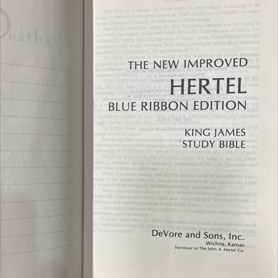 holy bible blue ribbon edition book, by unknown, 1979 Leather image 2