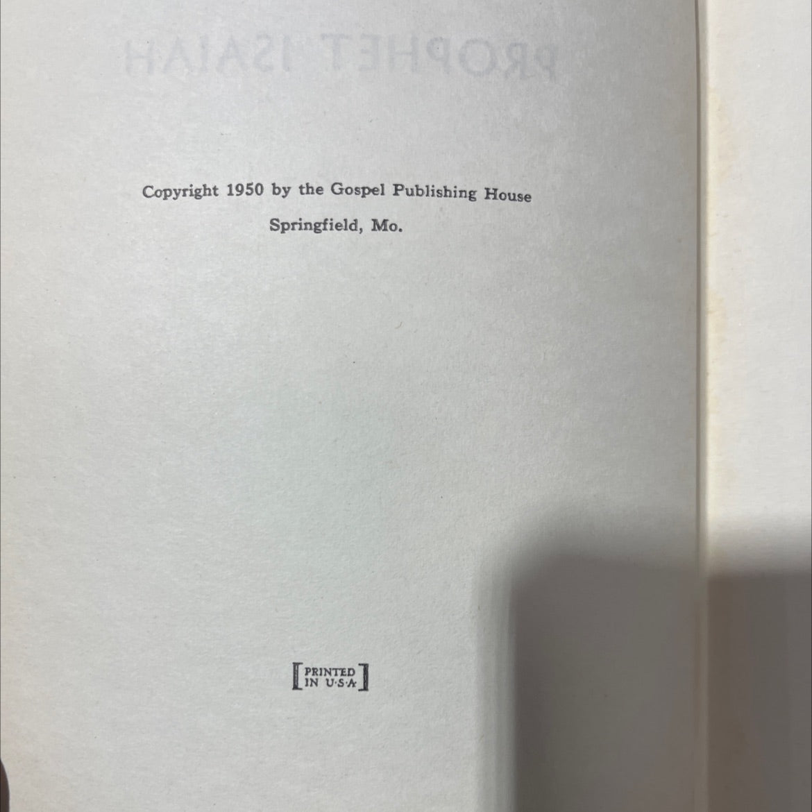 holy bible book of the prophet isaiah book, by unknown, 1950 Hardcover image 3
