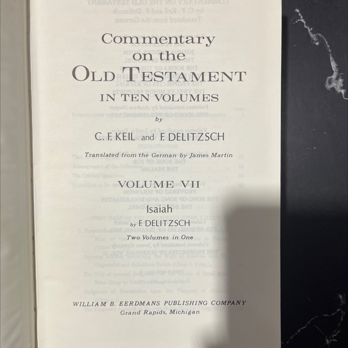 holy bible commentary on the old testament book, by c. f. keil and f. delitzsch, 2008 Hardcover image 2