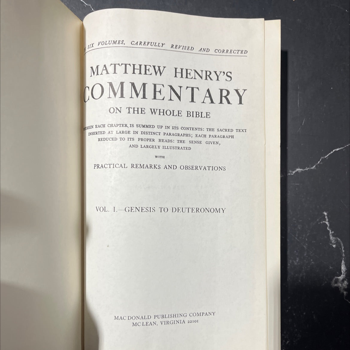 holy bible commentary on the whole bible book, by matthew henry, 1970 Hardcover image 2