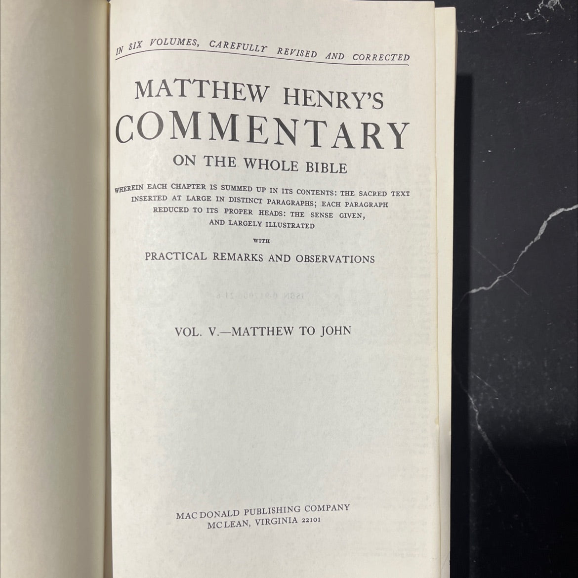holy bible commentary on the whole bible book, by matthew henry, 1970 Hardcover image 2