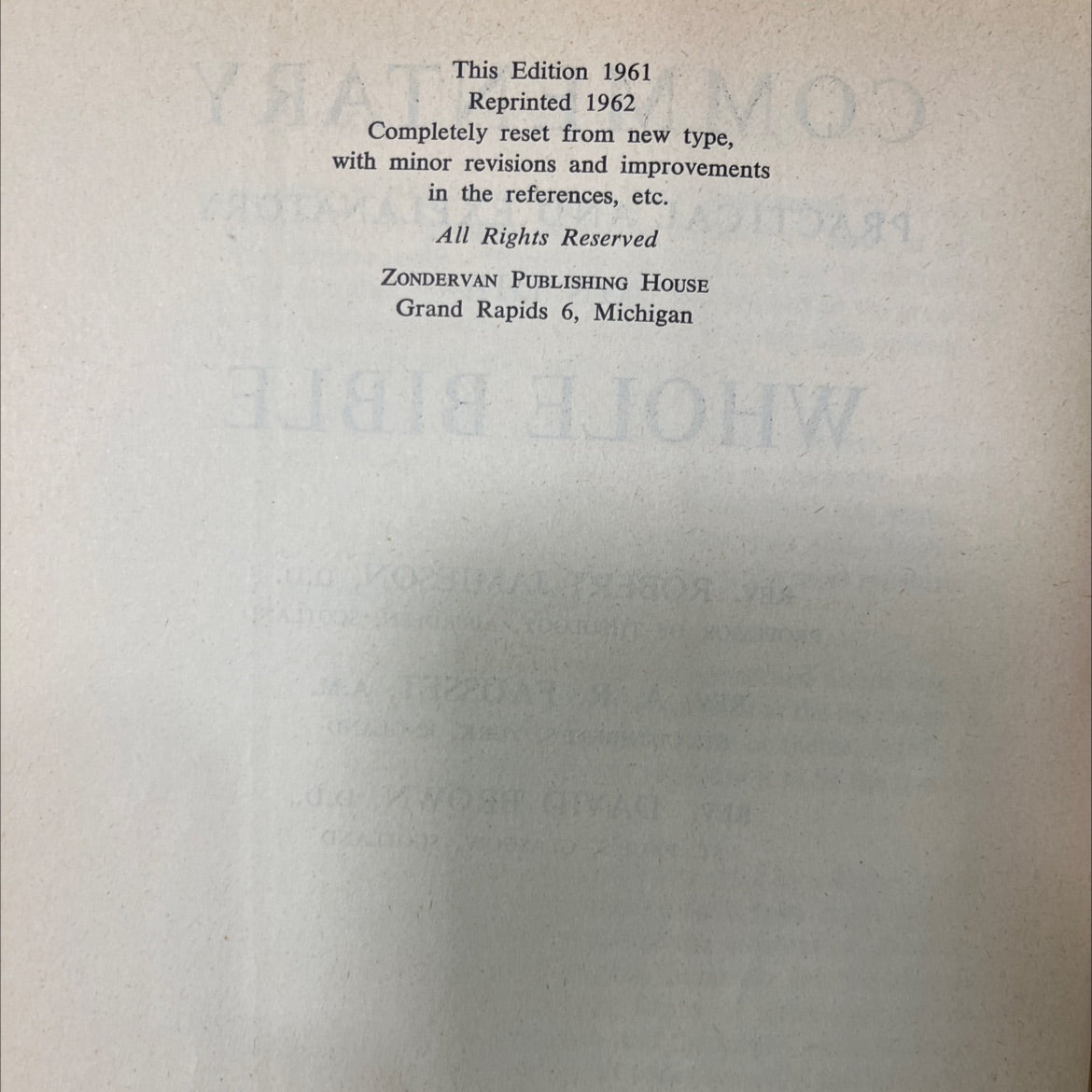 holy bible commentary practical and explanatory on the whole bible book, by rev. robert jamieson, d.d., rev. a. r. image 3