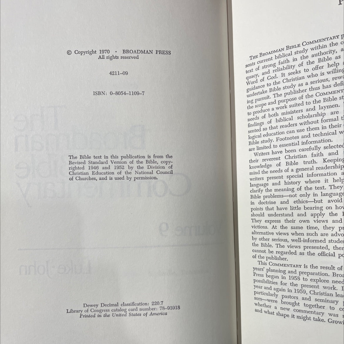 holy bible commentary volume 9 luke-john book, by unknown, 1970 Hardcover image 3