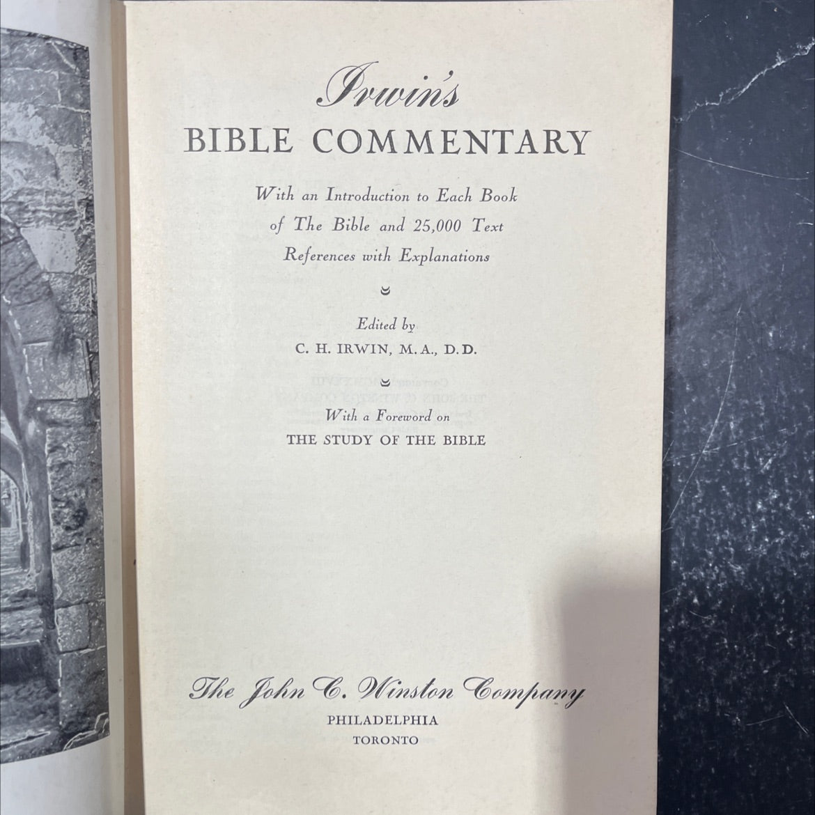 holy bible commentary book, by C. H. Irwin, 1928 Hardcover image 2
