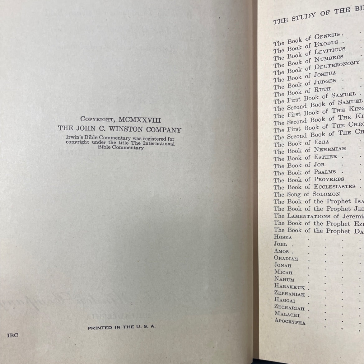 holy bible commentary book, by C. H. Irwin, 1928 Hardcover image 3