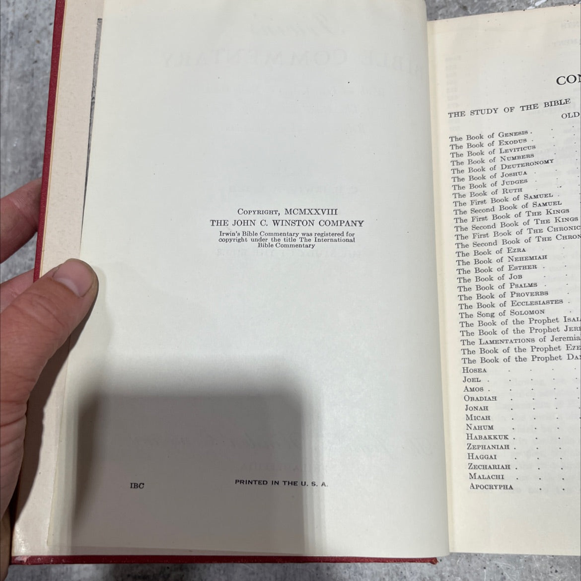 holy bible commentary book, by C. H. Irwin, 1928 Hardcover image 3