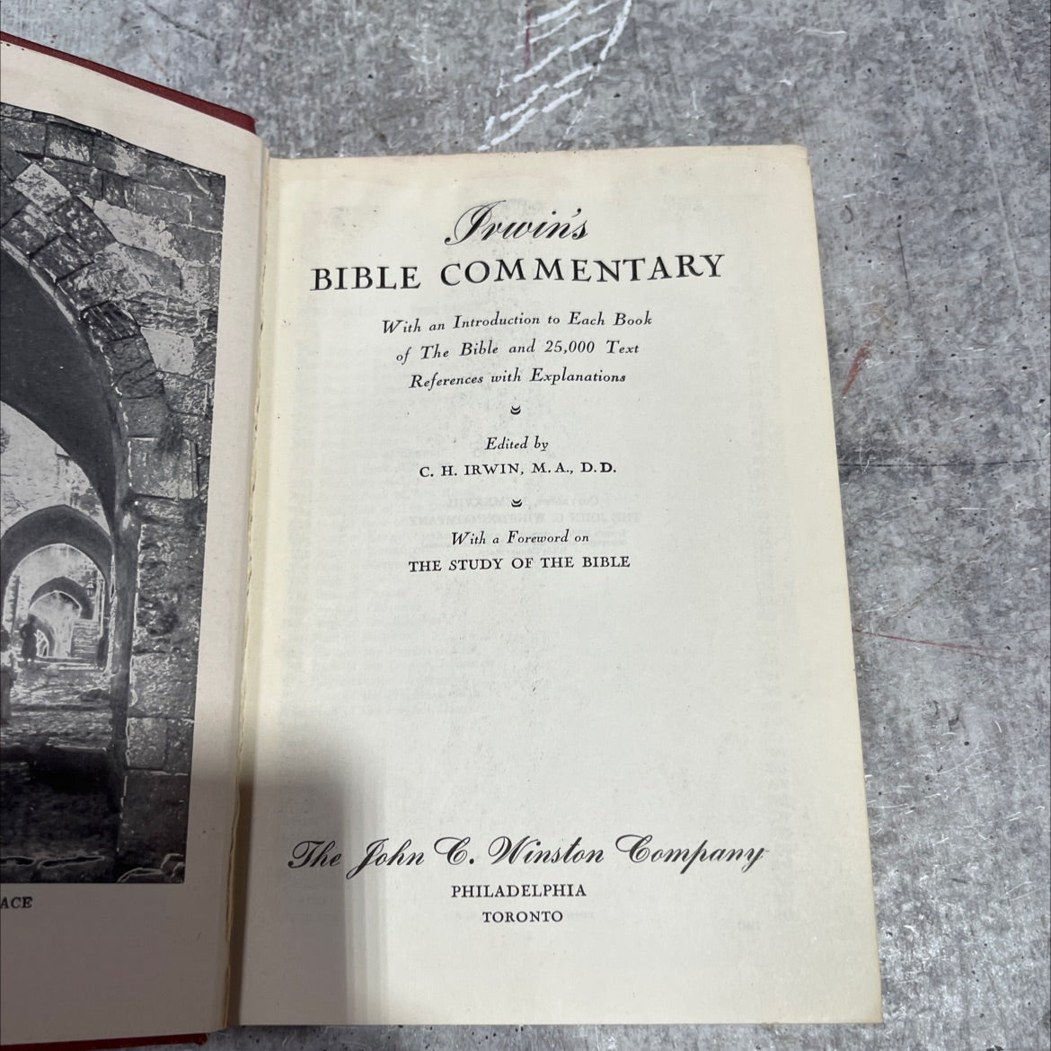 holy bible commentary book, by C. H. Irwin, 1928 Hardcover image 2