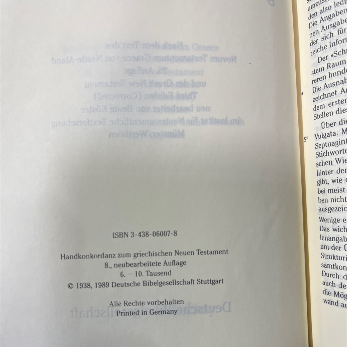 holy bible concordance to the greek new testament book, by Alfred Schmoller, 1989 Hardcover image 3