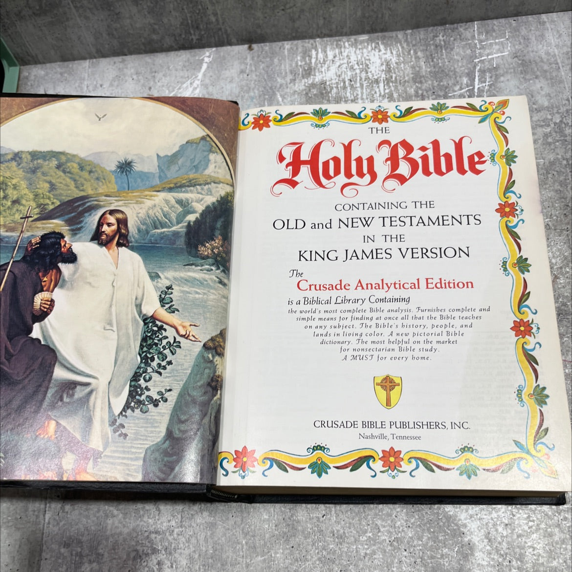 holy bible containing the old and new testaments in the king james version the crusade analytical edition book, by image 2