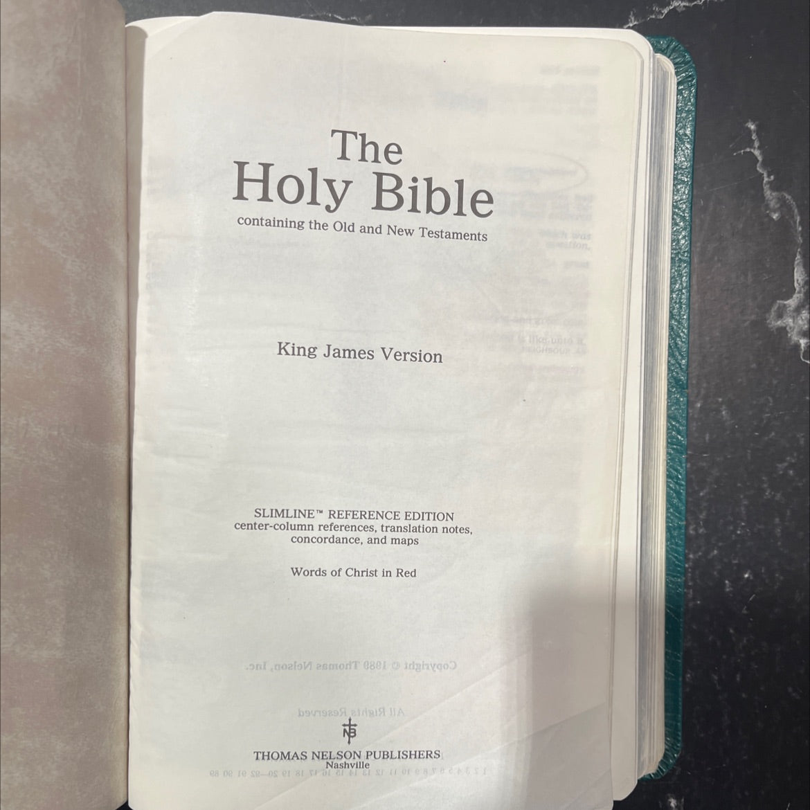 holy bible containing the old and new testaments king james version slimline reference edition book, by not stated, image 2