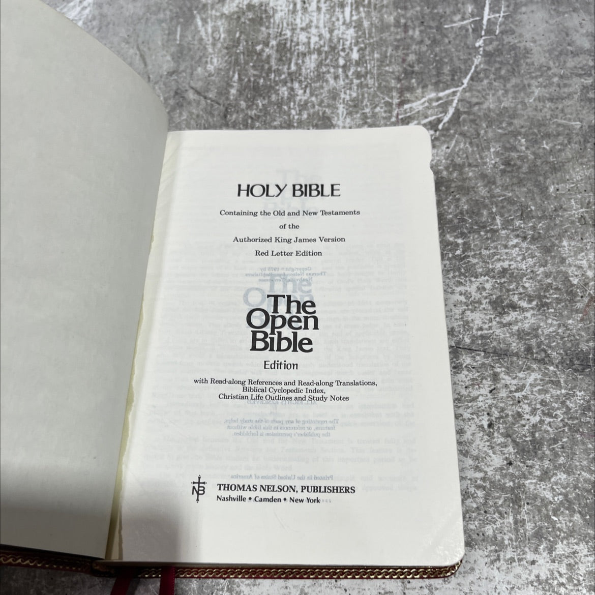 holy bible containing the old and new testaments of the authorized king james version red letter edition book, by image 2
