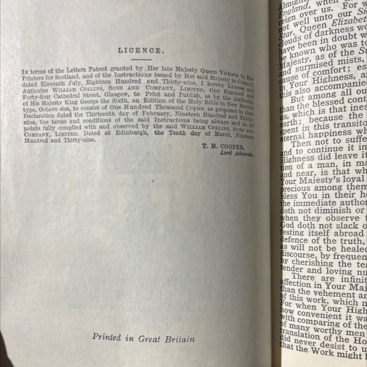 holy bible containing the old and new testaments translated out of the original tongues book, by not stated, 1939 image 3