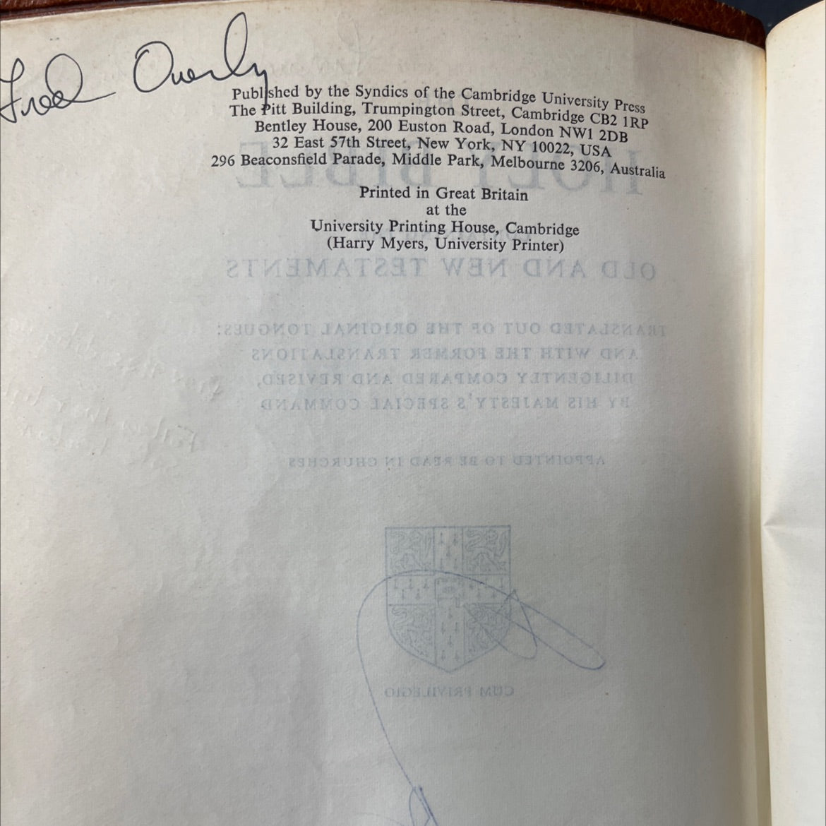 holy bible containing the old and new testaments book, by unknown, 1970 Hardcover image 3