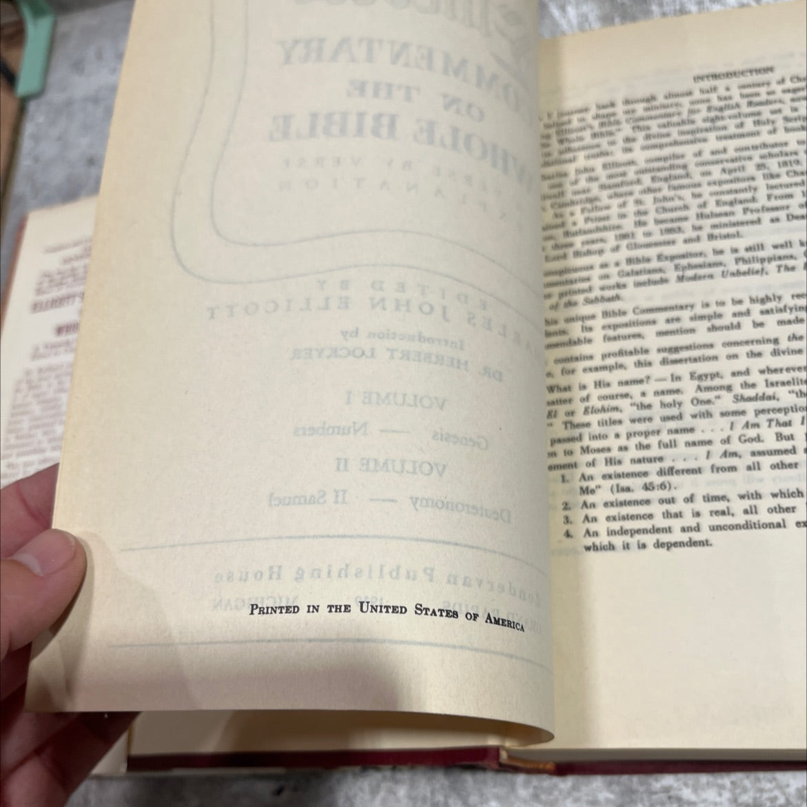 holy bible commentary on the whole bible a verse by verse explanation book, by charles john ellicott, 1959 Hardcover image 3