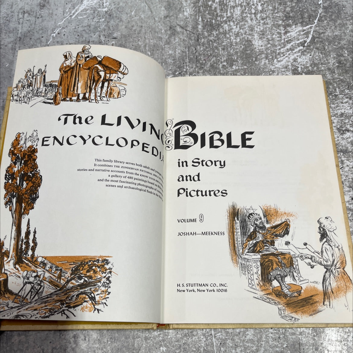 holy bible encyclopedia in story and pictures book, by H. S. Stuttman Co., Inc., 1968 Hardcover image 2