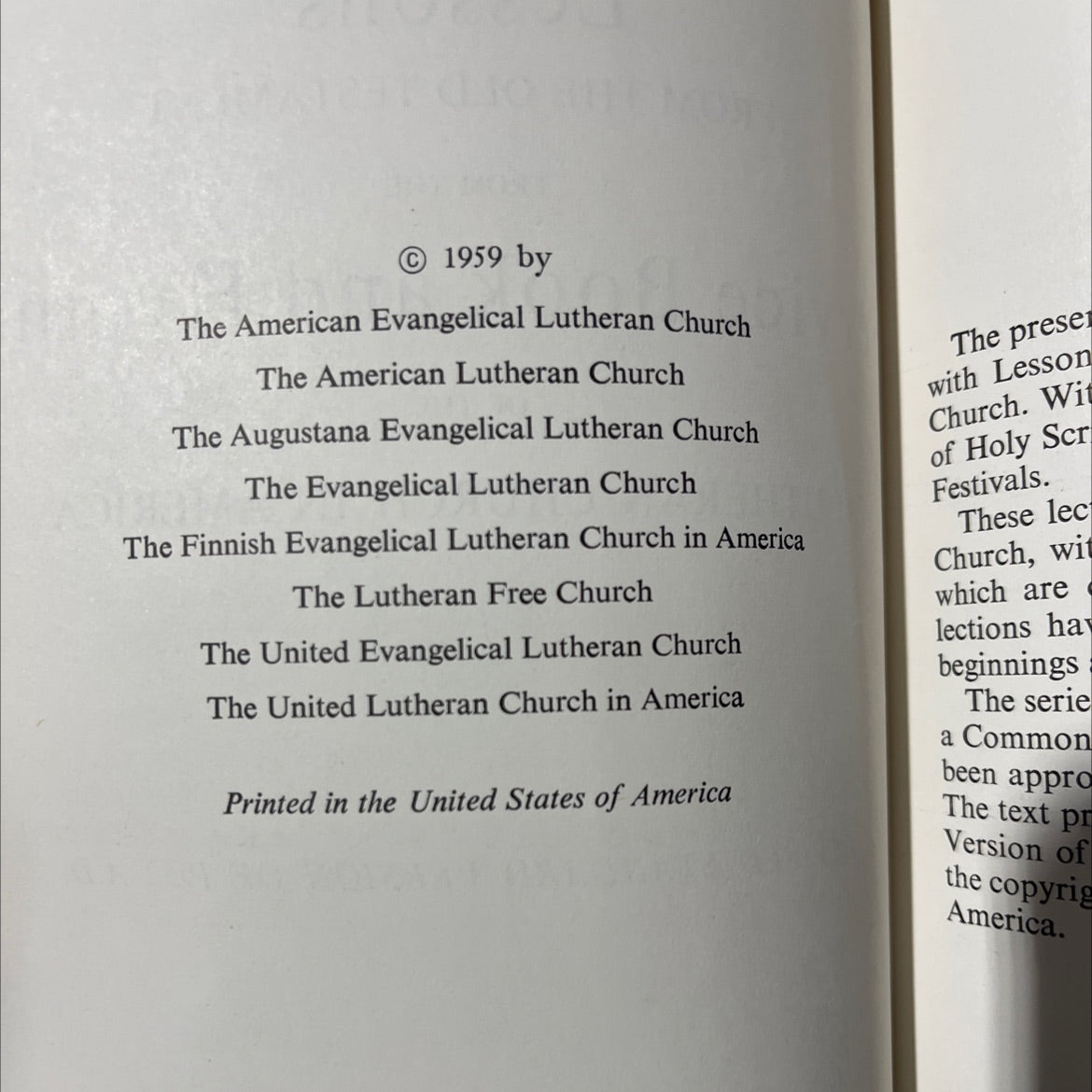 holy bible epistles and gospels together with lessons from the old testament book, by unknown, 1959 Hardcover image 3
