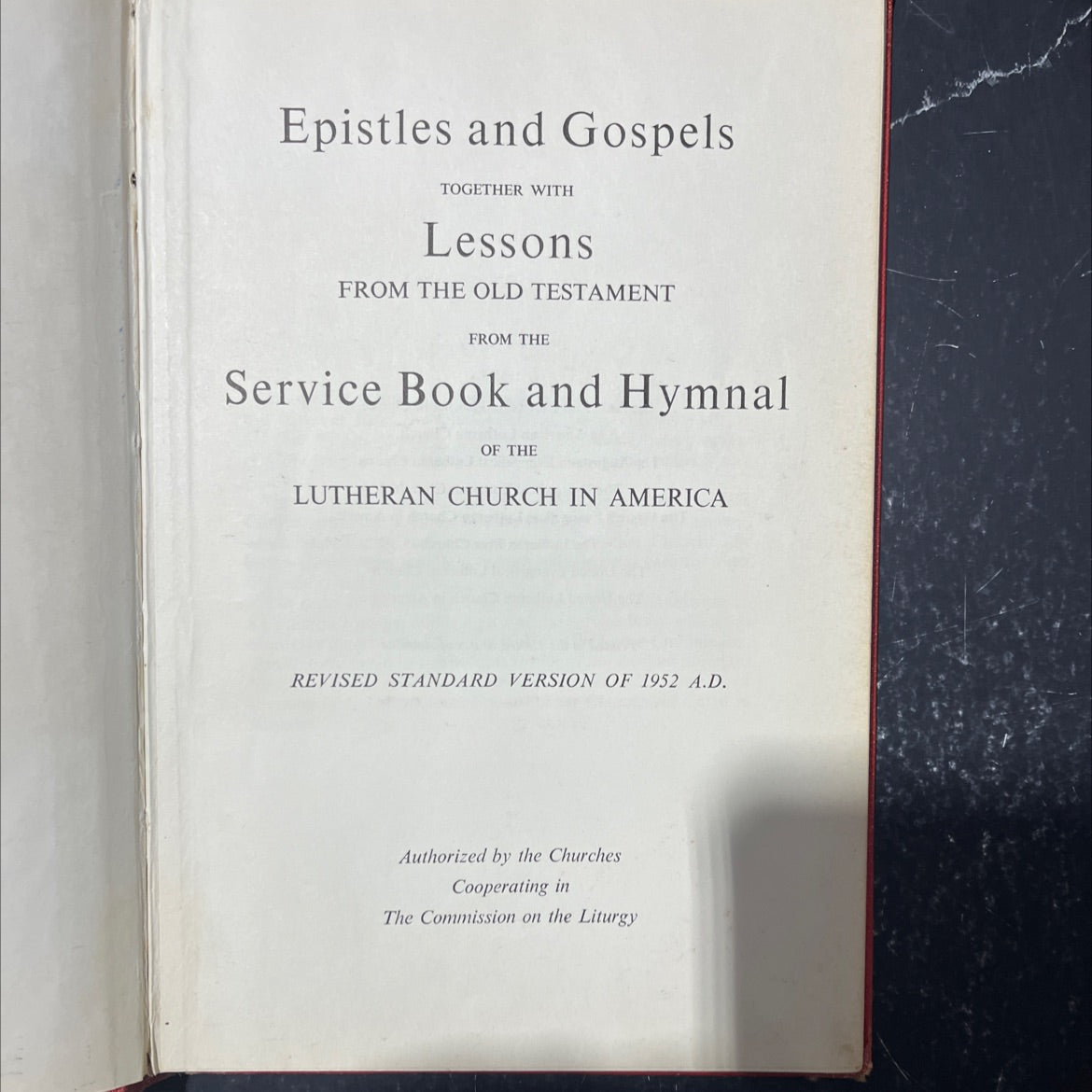 holy bible epistles and gospels together with lessons from the old testament book, by unknown, 1959 Hardcover image 2