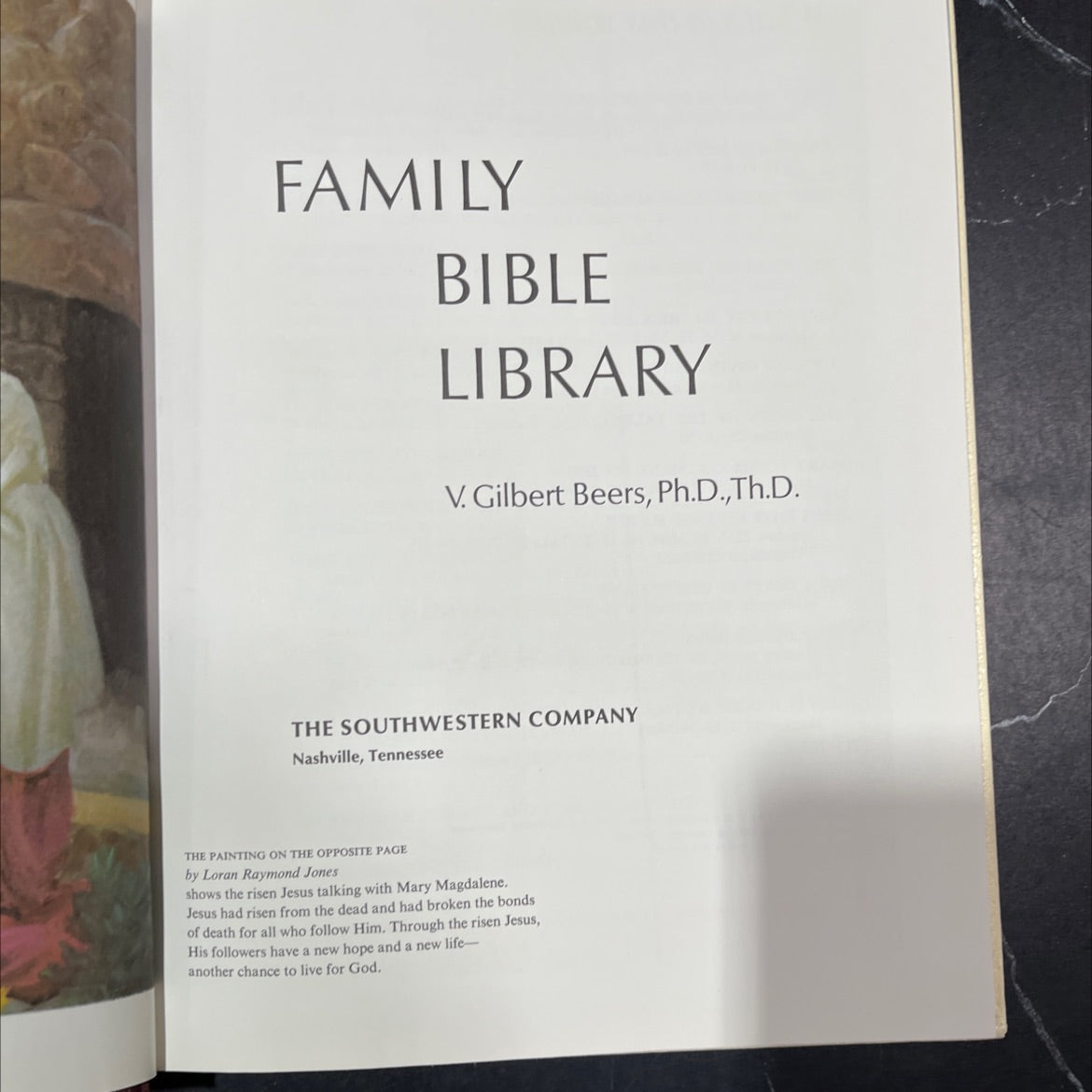 holy bible family bible library v book, by Gilbert Beers, Ph.D., Th.D., 1971 Hardcover image 2