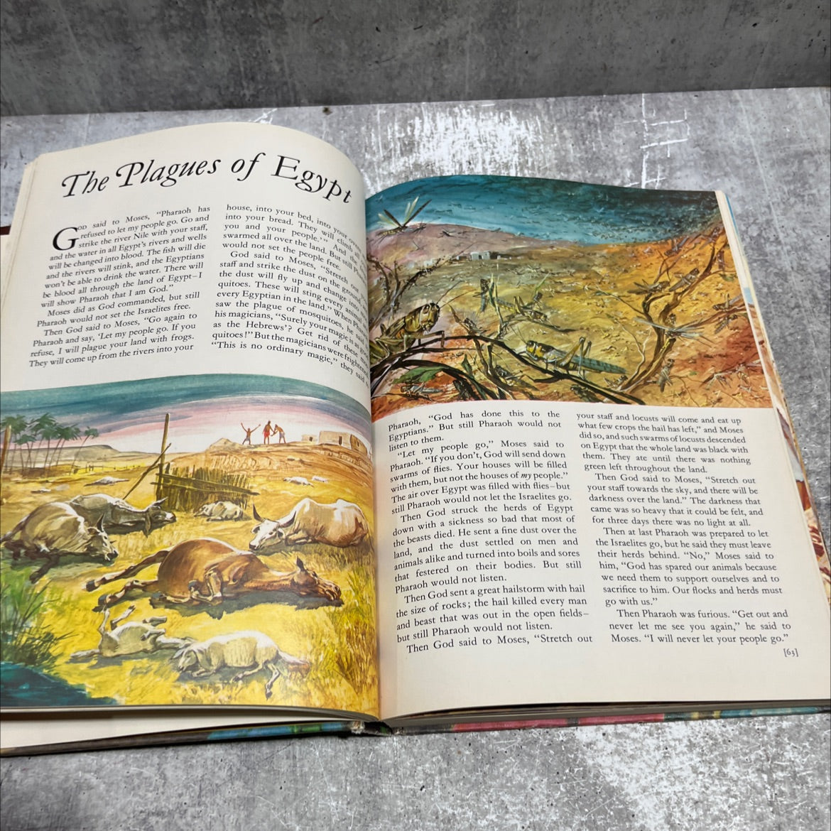 holy bible for children retold book, by bridget hadaway, jean atcheson, 1973 Hardcover image 4