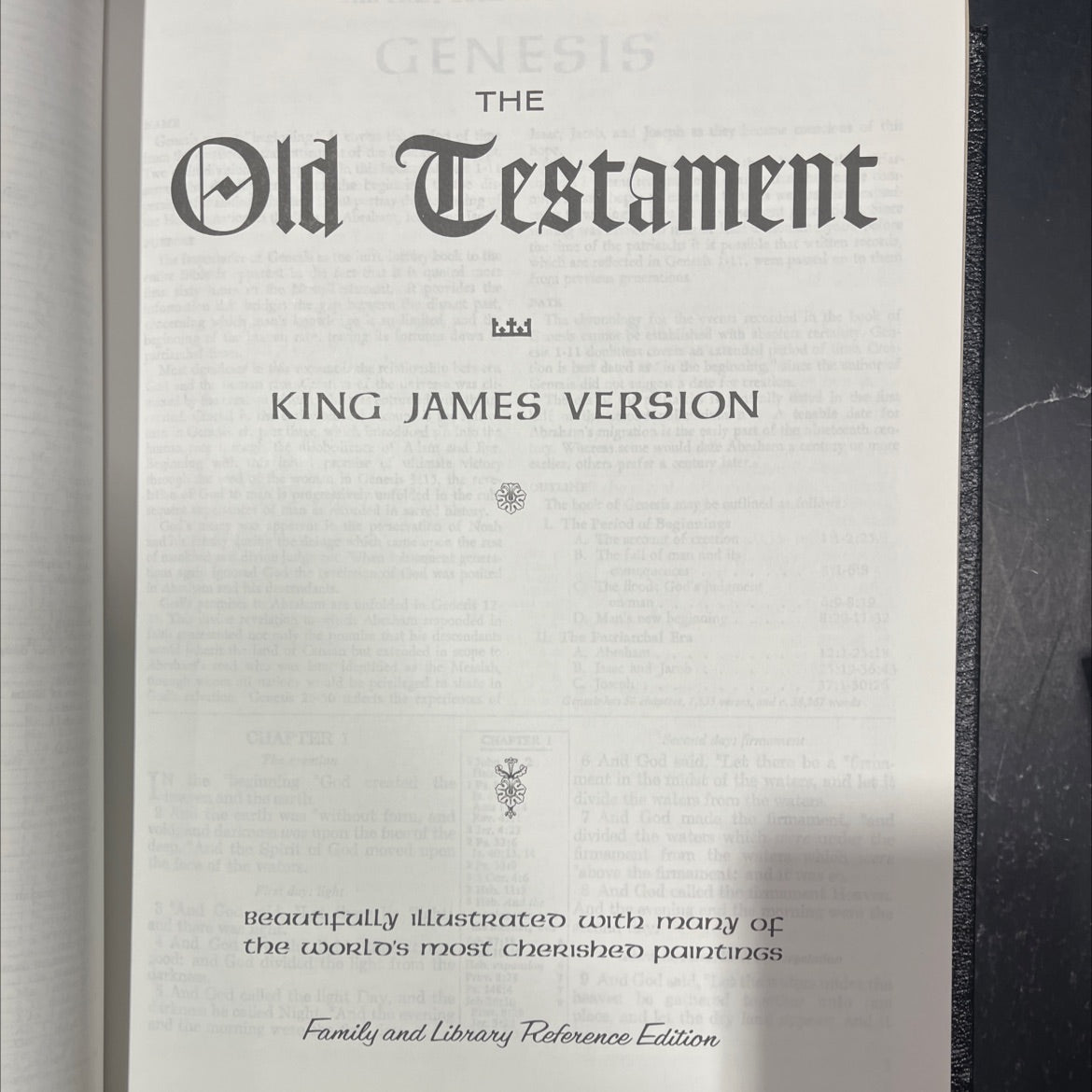 holy bible genesis book, by unknown, 1971 Leather image 2