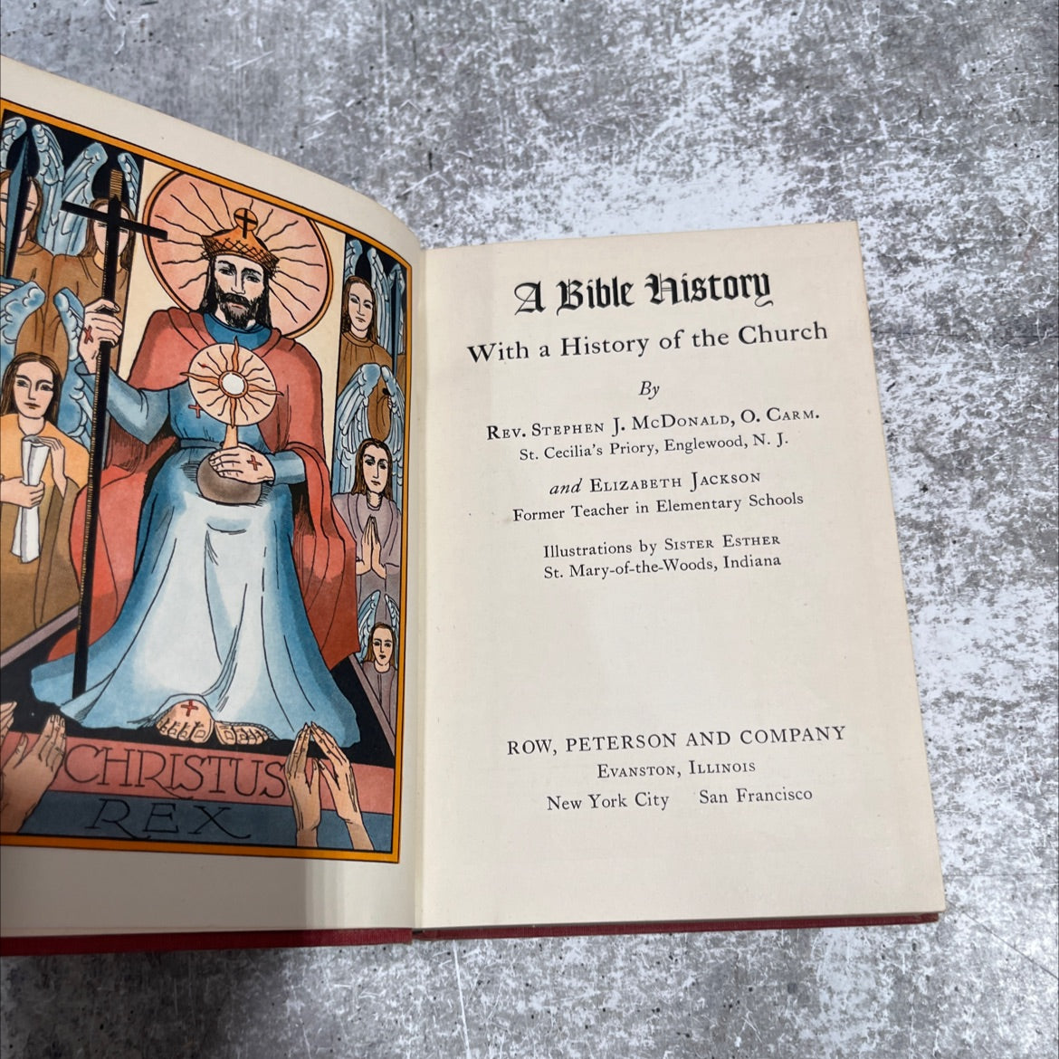 holy bible history with a history of the church book, by rev. stephen j. mcdonald, o. carm. and elizabeth jackson, 1970 image 2