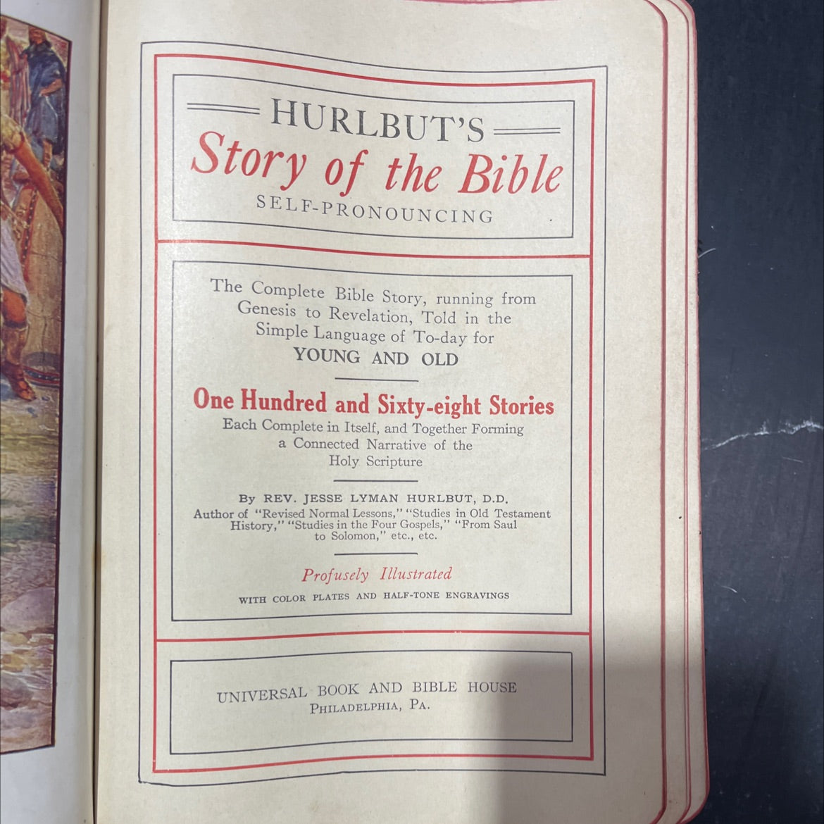 holy bible hurlbut's story of the bible book, by rev. jesse lyman hurlbut, d.d., 1904 Leather image 2
