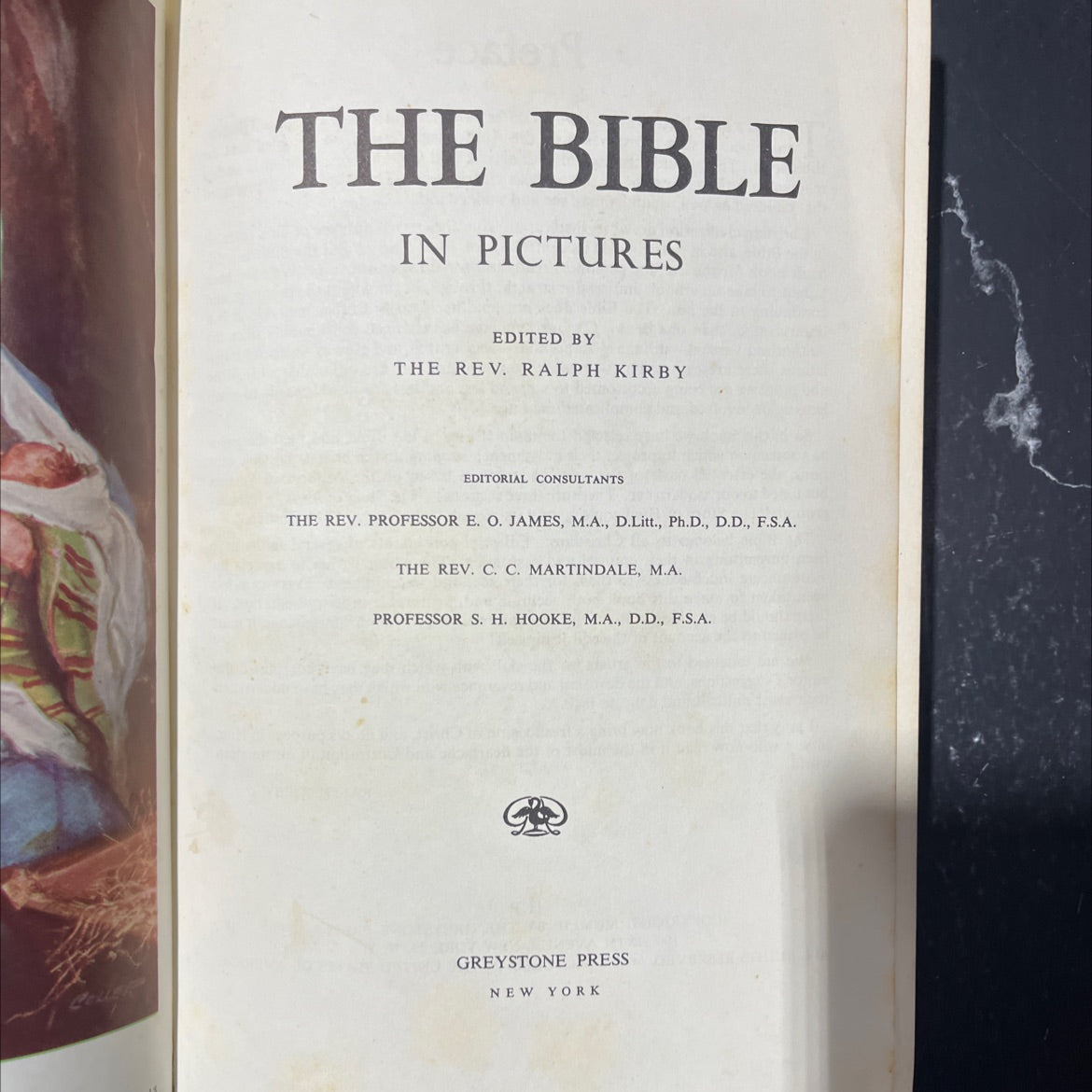 holy bible in pictures book, by rev. ralph kirby, 1952 Hardcover image 2